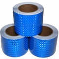 Blue Reflective Tape 4 inch Wide, Outdoor Waterproof High Visibility Warning Industrial Marking Tape, Safety Stickers (68 feet,3 Rolls)