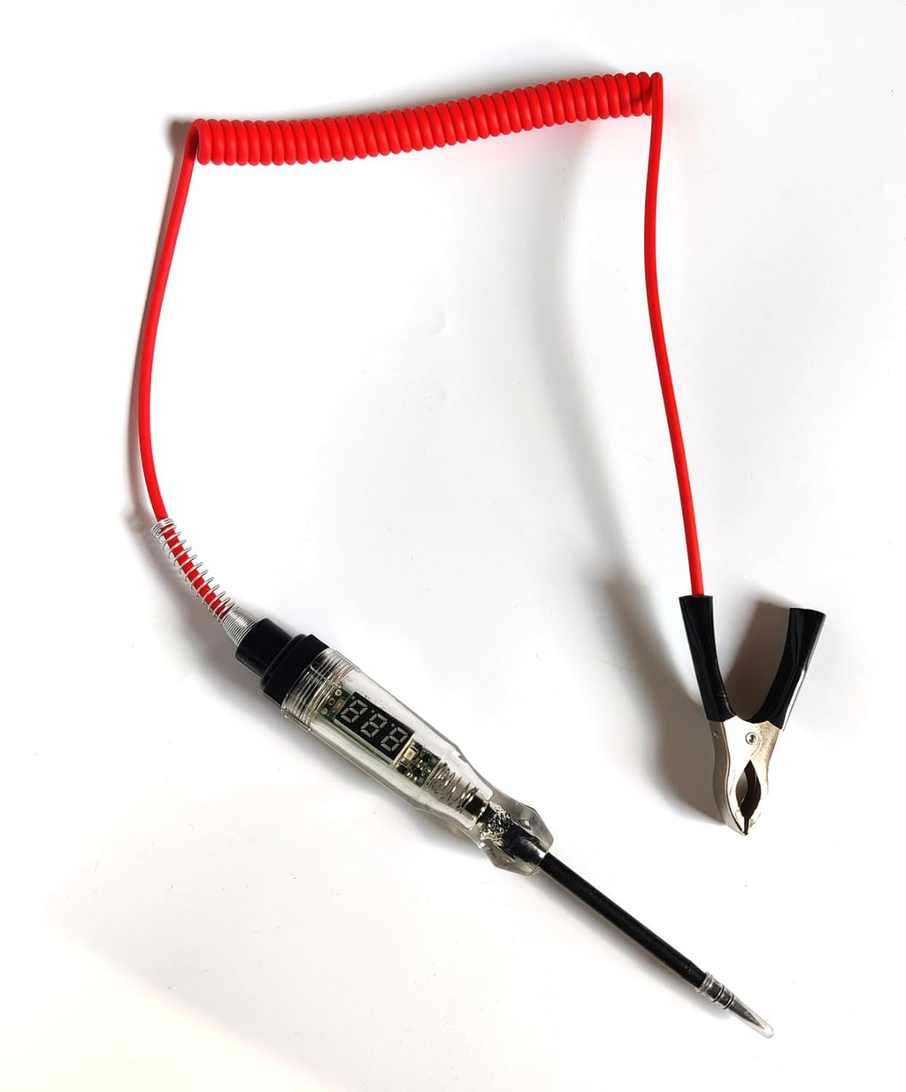 Automotive Circuit Test Light 3-60V DC Digital LEDTester, Heavy Duty Light Tester with Voltmeter, Auto Bidirectional Voltage Tester Electric Test Pen (Test Pen)