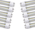 T8 LED Tube Lights 4ft,f40t12 Fluorescent Bulb Replacement,36W 3600lm,Daylight White 5000K,G13 4ft LED Bulbs,T12 Fluorescent Light Bulbs 48inch,Dual-Ended Power,Ballast Bypass,Pack of 10