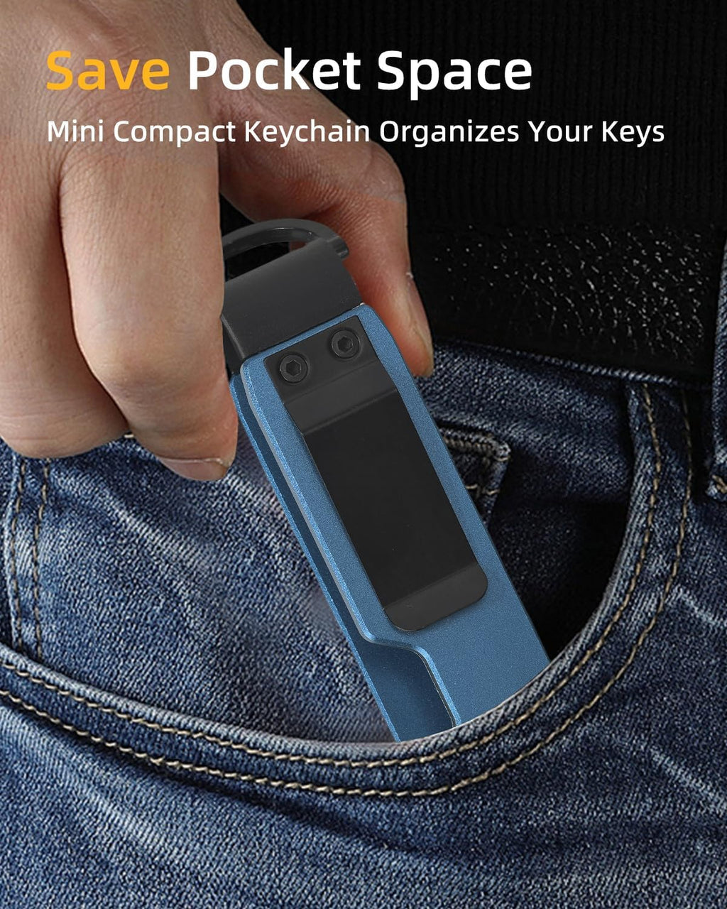 Keychain Key Holder Keychain Tile For Men/Women Key Finder Ring/Organizer for Car Keys Keyring Accessories 2-5 Keys