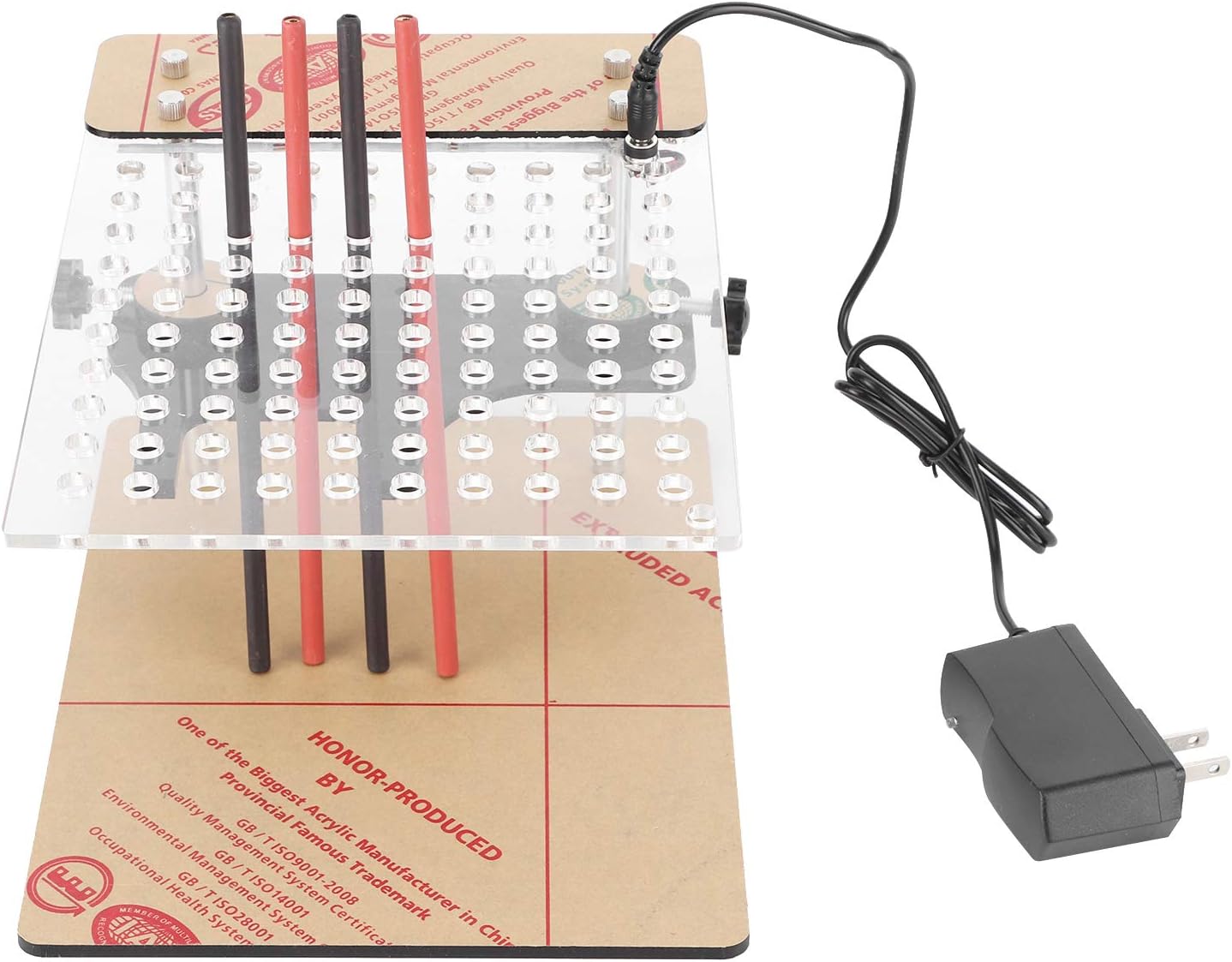 Main Test Board Assembly,Connection Line,BDM Frame Test Board with 4pcs Probe Pin Support for 22pcs BDM Adapter US Plug 110‑240V