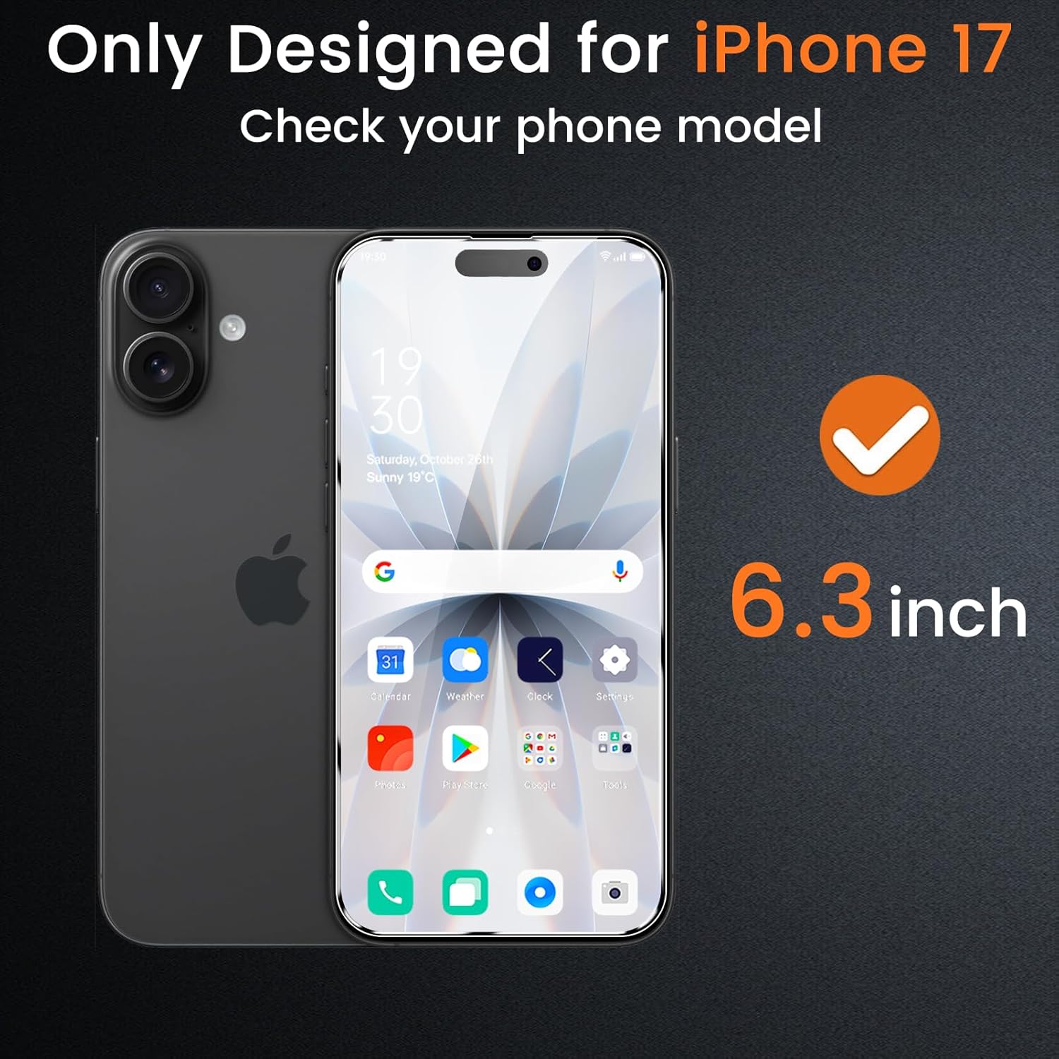 4 Pack Privacy Screen Protector for iPhone 17 6.3-Inch with 4 Pack Camera Lens Protector, Anti Spy Tempered Glass Film 9H Hardness Bubble Free Case Friendly