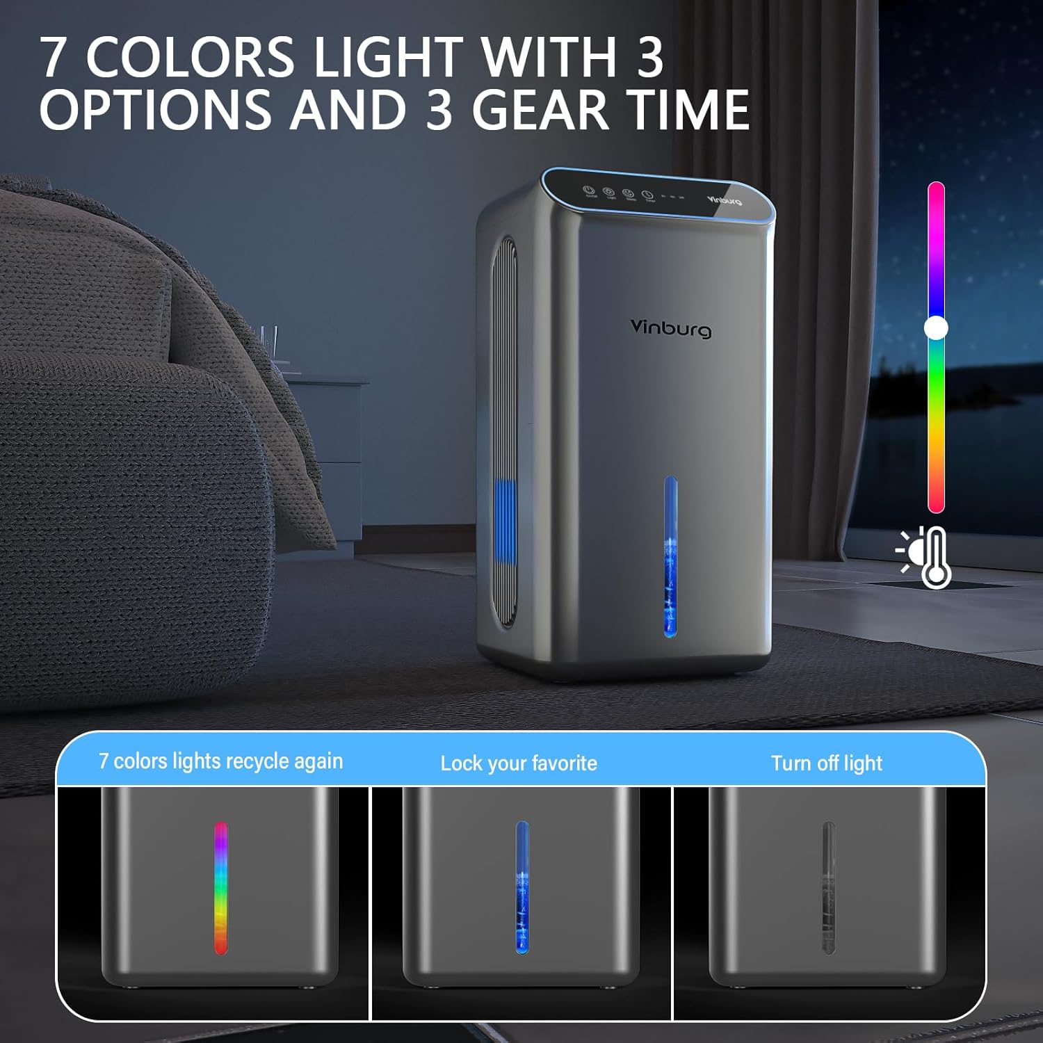 Dehumidifier for Basement (85 OZ, 800 sq ft) Quiet Dehumidifiers for Home, Auto Shut-Off, Sleep Mode, 3 Gear Timer(8H,16H,24H), Small Dehumidifier for Bedroom, Bathroom with Drain Hose