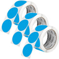 Perco Light Blue 2-Inch Round Circle Dot Sticker Labels - Multi-Roll Pack (3 Rolls, 500 Labels Each) - Permanent Adhesive, Vibrant Colors, Strong Hold - Perforated for Easy Use - Made in USA