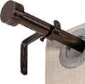 Adjustable Curtain Rods-18 to 144 Inches,1 Inch Modern Metal Drapery Rods, Adjustable Heavy Duty Curtain Pole with Simple End Caps