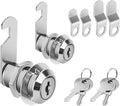 Cam Locks Keyed Alike, 3/4" Cabinet Locks with Keys Secure Files Drawers RV Storage Locks Replacement Set, Zinc Alloy (3/4 Inch 2Pcs)