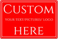 Custom Sign,Aluminum Weatherproof Metal Sign Multiple Sizes, custom address signs for houses,Customize for Office, Business, Workplace, Factory warnings, swimming pool,Delivery Signs(10 * 7Inch)