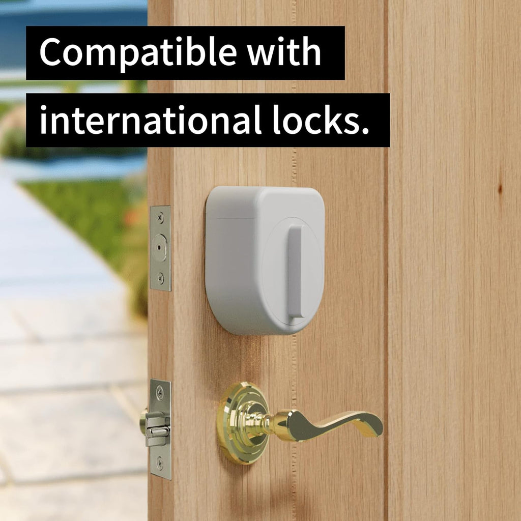 Sesame 5 US, Smart Lock, Bluetooth Electronic Deadbolt, Auto-Lock, Keyless Entry Door Lock for Front Door, Fits Your Existing Deadbolt, for Airbnbs Vacation Rentals (White)