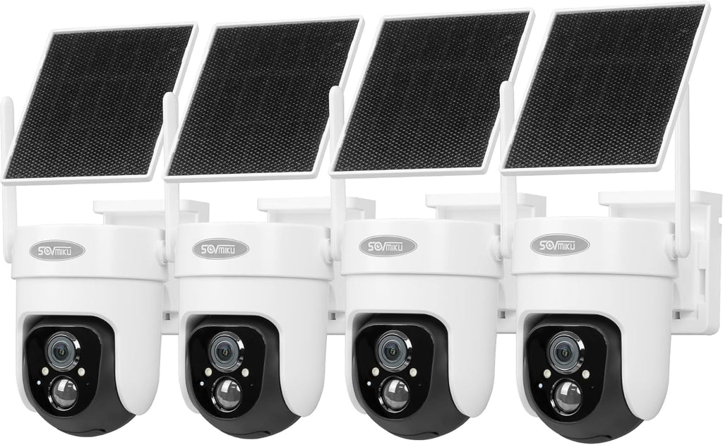 Vicohome 4CQ4G 2K AI Solar Security Camera Wireless Outdoor, Battery Powered Cam, Color Night Vision, Two Way Audio, Motion Detection, Easy to Setup, Audible Flashlight Siren, 180 Days Exchange Policy