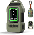 Portable Carbon Monoxide Detector for Travel, Professional 3-in-1 Square CO Monoxide Monitor with Audible and Visual Alarm Rechargeable Backlit LCD Screen 300HR Standby for Home Car Camping Tent
