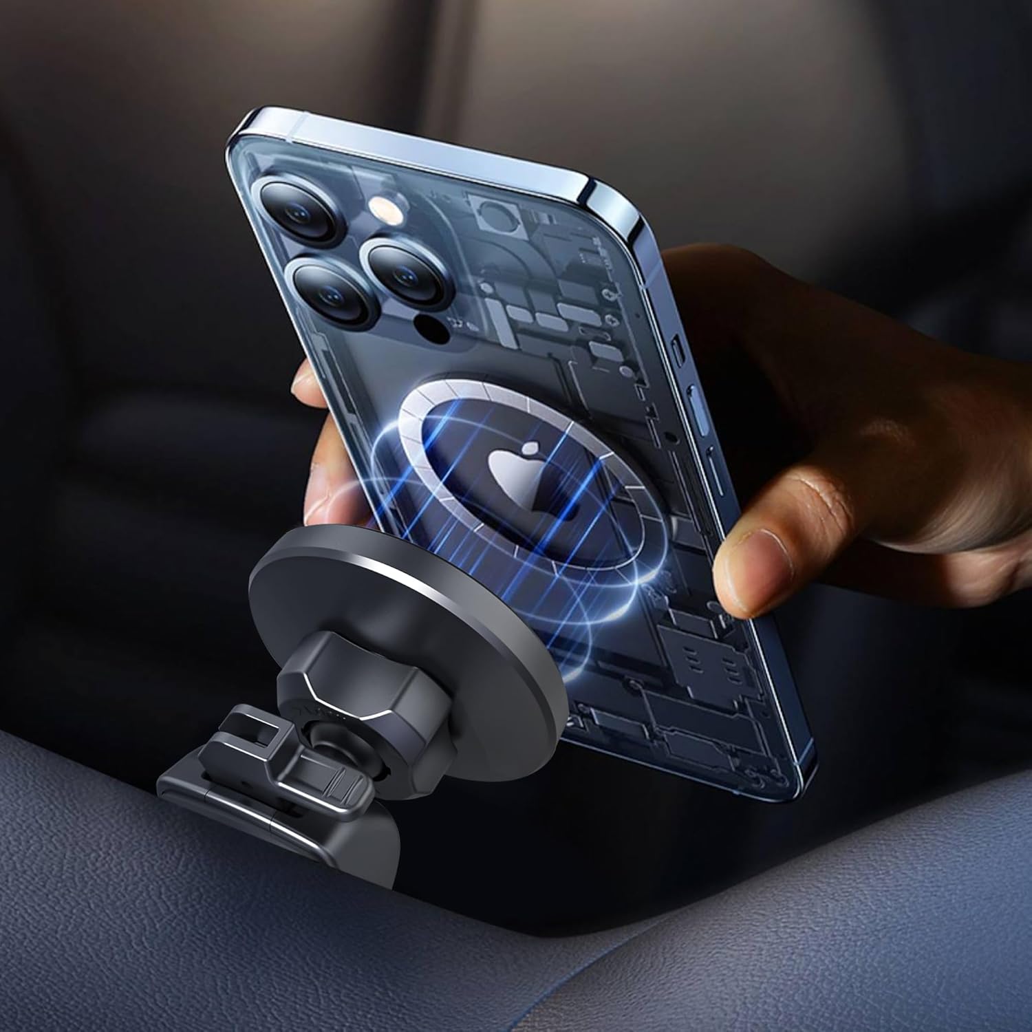 Car Vent Phone Mount - Magnetic Phone Holder for Car, Very Strong Magnet, Upgrade Twist Lock AC Mount, Compatible with MagSafe, iPhone, Galaxy, Pixel & Other Smartphones, 360 Adjustable