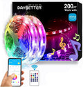 DAYBETTER RGB Led Light Strips Kit Compatible with Alexa and Google Assistant, Smart WiFi Led Strip Lights for Bedroom, Room, Decor, Kitchen, Home Party Decoration (200FT)