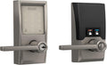 Schlage FE789WBCEN619LAT Encode Century WiFi Latitude Lever Smart Keyless Entry Touchscreen Door Lock, Satin Nickel