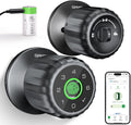 GHome Smart Fingerprint Door Lock, 4-in-1 Fingerprint Door Knob with Keypad, App Control, Keys, Removable & Rechargeable Battery, Door Locks for Bedroom, Home, Garage, Storage Room