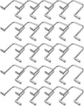 25Pcs 3 Inch D Rings, Aluminum Heavy Duty Distribution Rings for Managing and Organizing Electric Cables Wires, Silver