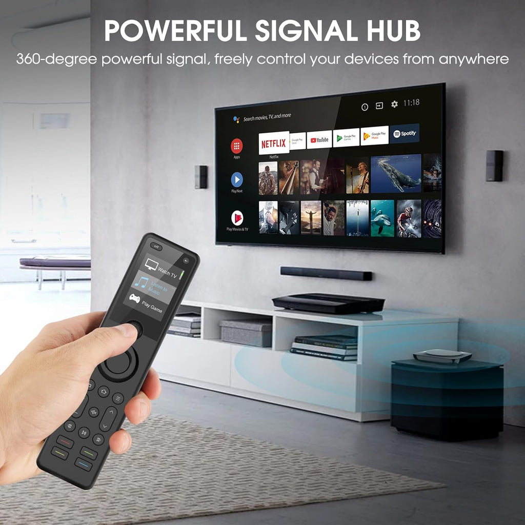 SofaBaton X1 Universal Remote with Hub and App, All-in-One Smart Universal Remote Control with Customize Activities, Control Up to 60 IR/Bluetooth/WiFi Devices