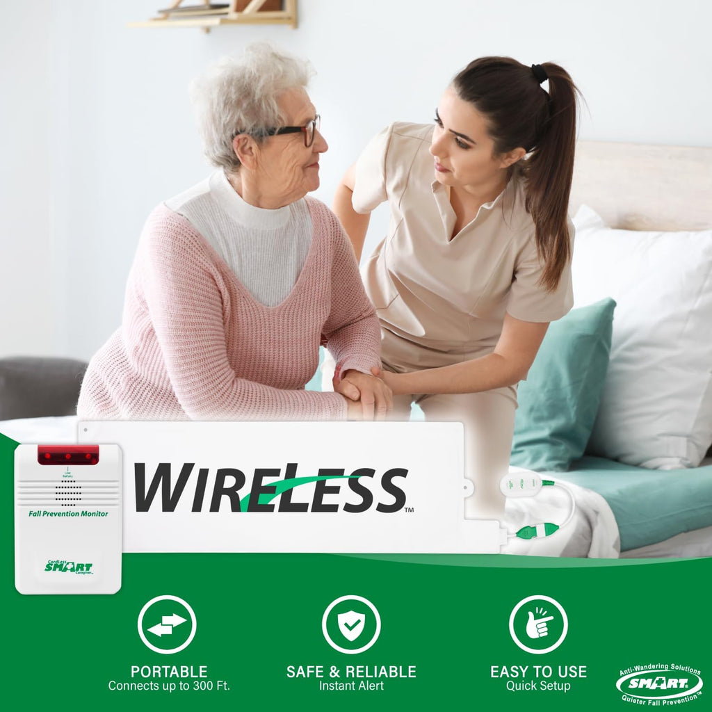Smart Caregiver Cordless Bed and Chair Exit System - No Alarm in Resident's Room! Smart Caregiver 433BC1AC-SYS