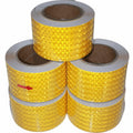 Yellow Reflective Tape 3 inch Wide, Outdoor Waterproof High Visibility Warning Industrial Marking Tape, Safety Stickers (68 feet,5 Rolls)