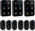 Caregiver Pager Wireless Call Button Emergency Life Alert Systems 500Ft Range with LED Number Display for Elderly/Patient/Disabled at Home/Hospital/Clinic(6 Waterproof Panic Button & 3 Receiver)