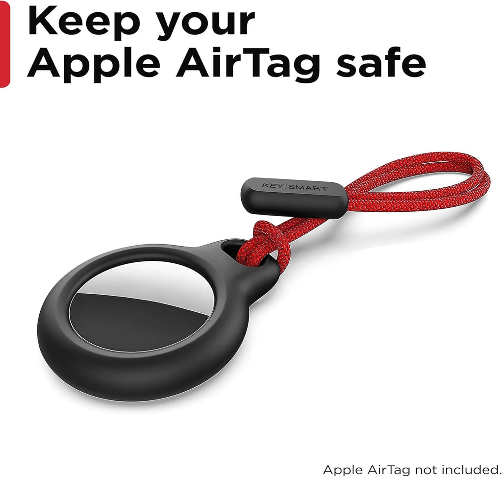 KeySmart AirTag Keychain Key Holder, Compatible with Apple AirTag Holder, Key Organizer Keychains