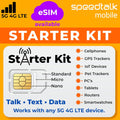 SpeedTalk Mobile SIM Card Starter Kit, Smartphone Cell Phone, GPS Tracker and IoT, Plan Starting at $5 Prepaid, Data, Talk and Text, High Speed 5G 4G LTE, Android iOS, USA, 3 in 1 SIM Kit