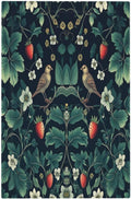 Light Switch Cover Plate Strawberry Birds Flowers Plant Morris Floral 1 Gang No Device Blank Electrical Wall Plates Faceplate Decorative Switch Plate for Bedroom Farmhouse Decor