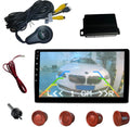 LCD Parking Sensor Kit - Displays Data on Original Screen, Easy Rear Installation, Compatible with CVBS Cameras (Not for AHD), 18 Probe Colors to Match Any Vehicle