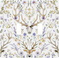 Decorative Switch Plates Gothic Retro Floral Damask Elk Wild Flower 2 Gang Double Toggle Outlet Light Switch Cover Wall Plate Electrical Faceplate For Bed Room Living Room Decor