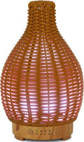Essential Oil Diffuser Aromatherapy Diffuser-150ml Ultrasonic Fragrance Diffuser Humidifier Whisper Quiet Timer Setting 7 LED Colors Changing Lights for Home Office Decor & Gift (Handwoven)