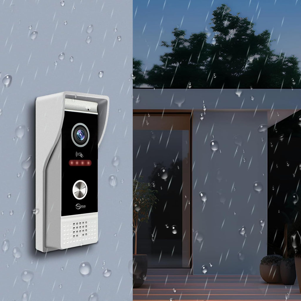 Video Doorbell Intercom System,10 Inches Touch Screen (Black) Video Doorbell Door Phone System,Support Remote Unlock, Dual-Way Intercom,Night Vision for Villa House Apartment (2-Camera + 1-Monitor)