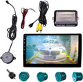 LCD Parking Sensor Kit - Displays Data on Original Screen, Easy Rear Installation, Compatible with All Camera Formats (AHD, CVBS), 18 Probe Colors to Match Any Vehicle