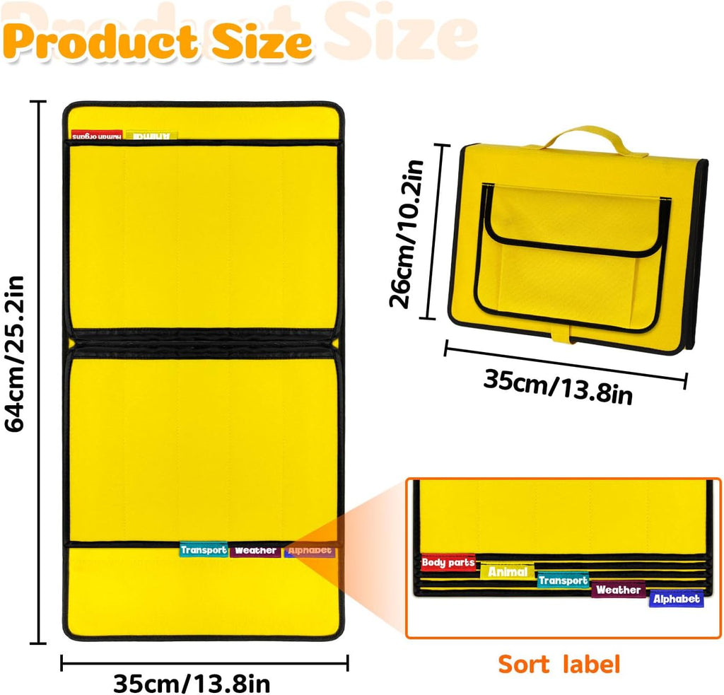 Boczif Visual Communication Book, Nonverbal Communication Board, Autism Language Vocabulary Learning Materials, Speech Articulation Therapy Cue Cards for Kids, Toddler Behavior Book for Home School