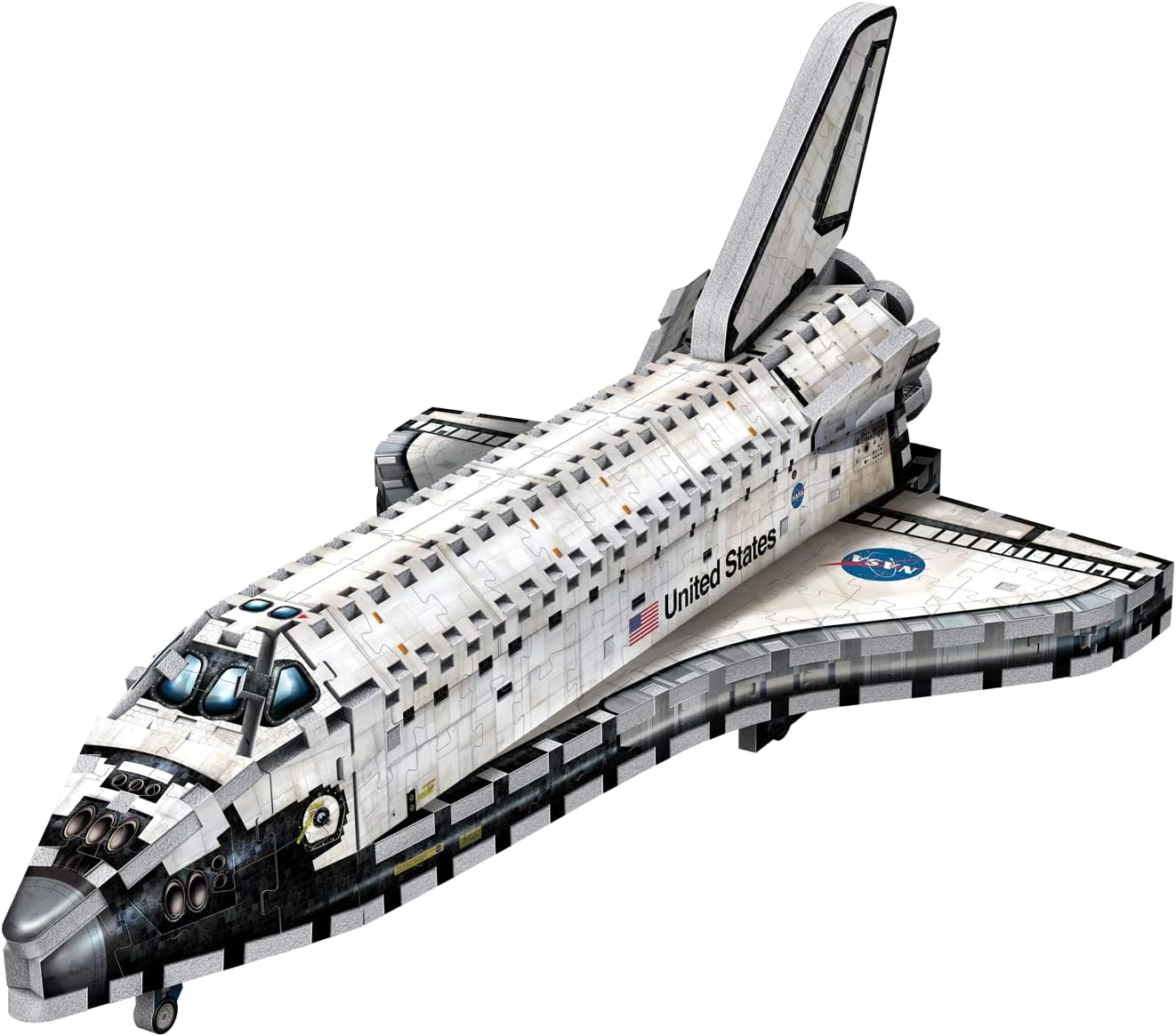 Wrebbit3D Space Shuttle Orbiter 3D Puzzle | 435 Jigsaw Puzzle Pieces | Build a Space Exploration Vehicle and Discover New Worlds