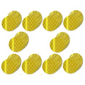 Non Fading Yellow Reflective Stickers 1-inch Diameter Round Reflector, Outdoor Waterproof High Visibility Warning Adhesive Tape (100 Pcs)