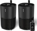 PuroAir 130b Smart Air Purifiers for Home Pets - Covers Up To 600 Sq Ft - Filters Up To 99.9% of Pollutants, Smoke, Pollen, Dust - Quiet Air Filter - Air Purifiers for Bedroom (2 Pack)