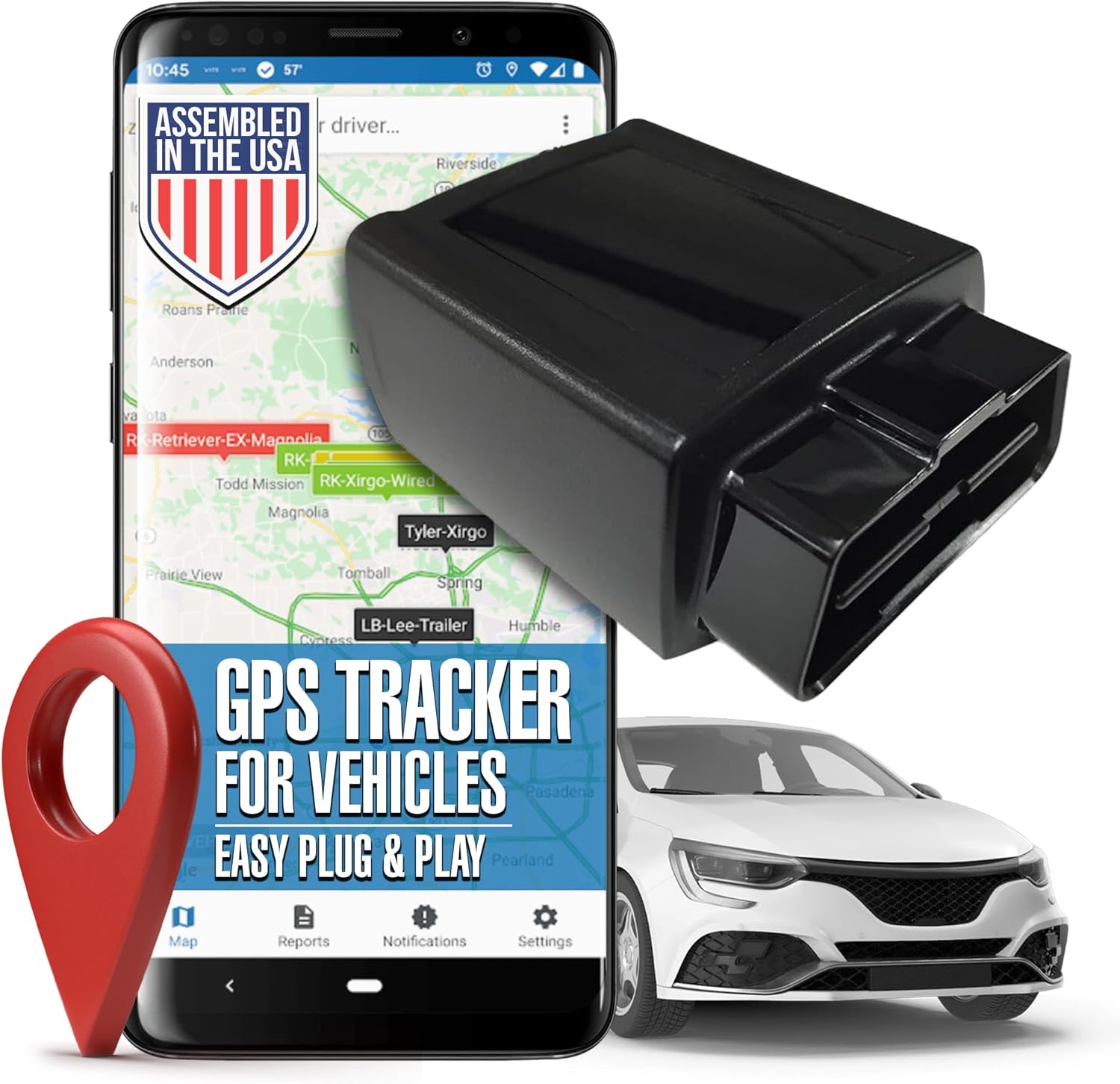 Plug & Play Small Hidden Car GPS Tracker Device - Discovery LTE OBD-2, Anti-Theft Car Security for Vehicles, Real Time Car GPS Auto Location Tracking (Subscription Required) by LoneStar Tracking