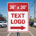 Custom Metal Sign, 36x30 Inches, Reflective Option, .04 Inch Thick, Durable Rust-Resistant Aluminum, Personalized Sign for Outdoor Business