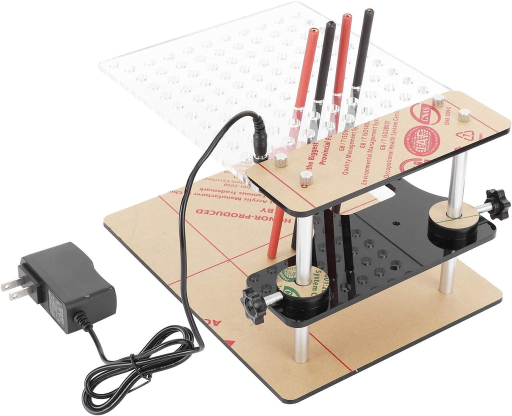 Main Test Board Assembly,Connection Line,BDM Frame Test Board with 4pcs Probe Pin Support for 22pcs BDM Adapter US Plug 110‑240V