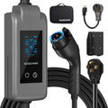 Level 2 EV Charger, 8X Faster Charging, Portable & IP66 Waterproof, NEMA 14-50 Plug for Home Garage & Outdoor Camping, Compatible with J1772 EVs (Tesla with Adapter) (40, Amps)