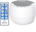 Serene Evolution White Noise Sound Machine with Remote Control - 70 Sound Options for Sleeping Adults and Babies - White Noise Machine for Office Privacy, Noise Canceling with Ocean and Rain Sounds