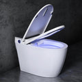 Smart Toilet with Built-In Bidet, Heated Seat & Dual Auto Flush, Foot Sensor, Tankless One-Piece Electric Toilet with Warm Water Wash, Air Dryer, LED Display & 1000g Powerful Flush, 1.28GPF