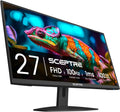 New! Sceptre 27-inch Gaming Monitor 100Hz 1ms DisplayPort HDMI x2 100% sRGB AMD FreeSync Build-in Speakers, Eye Care Frameless Machine Black 2026 (E275W-FW100T Series)