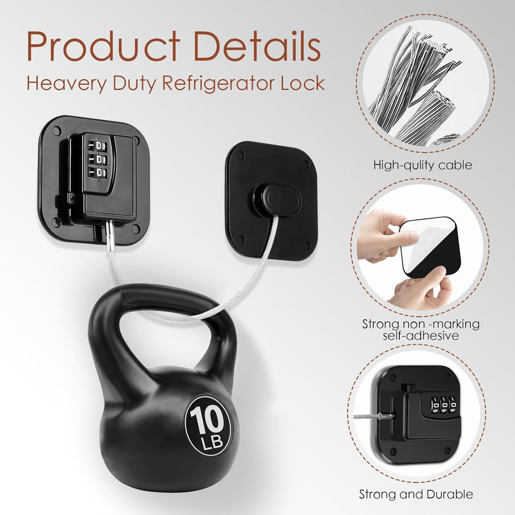 Refrigerator Lock, Combination Lock for Refrigerator Cabinets