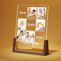 Personalized Dad Gifts for Fathers Day, Custom Fathers Day Gift from Daughter Son Kids, Customized Dad Gifts for Husband from Wife, Unique Best Dad Picture Frame with Your Photos