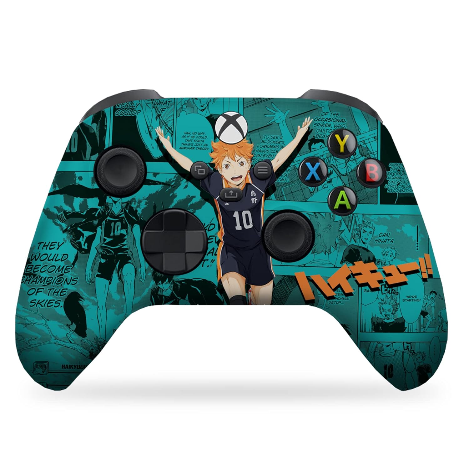 DreamController Haikyyuu Hinatta Custom X-box Controller Wireless compatible with X-box One/Series X/S Proudly Customized in USA with Permanent HYDRO-DIP Printing(NOT JUST A SKIN) (MODDED)
