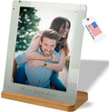 LOUISMIAA Custom Metal Picture Frame Prints,Personalized Photo Frames with Easel,Customized Metal Collage Picture Frame Gift for Family, Lover and Friend,Couple