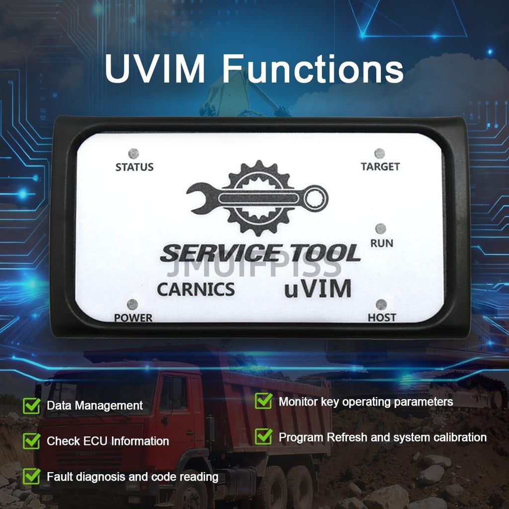 for DOOSAN uVIM Excavator Forklift Engine Diagnostic Tool Fault Detection OBD Interface DDT SCR DPF DCU ECU Scanner 2016 2023 Software (Adapter with 2023 Software)