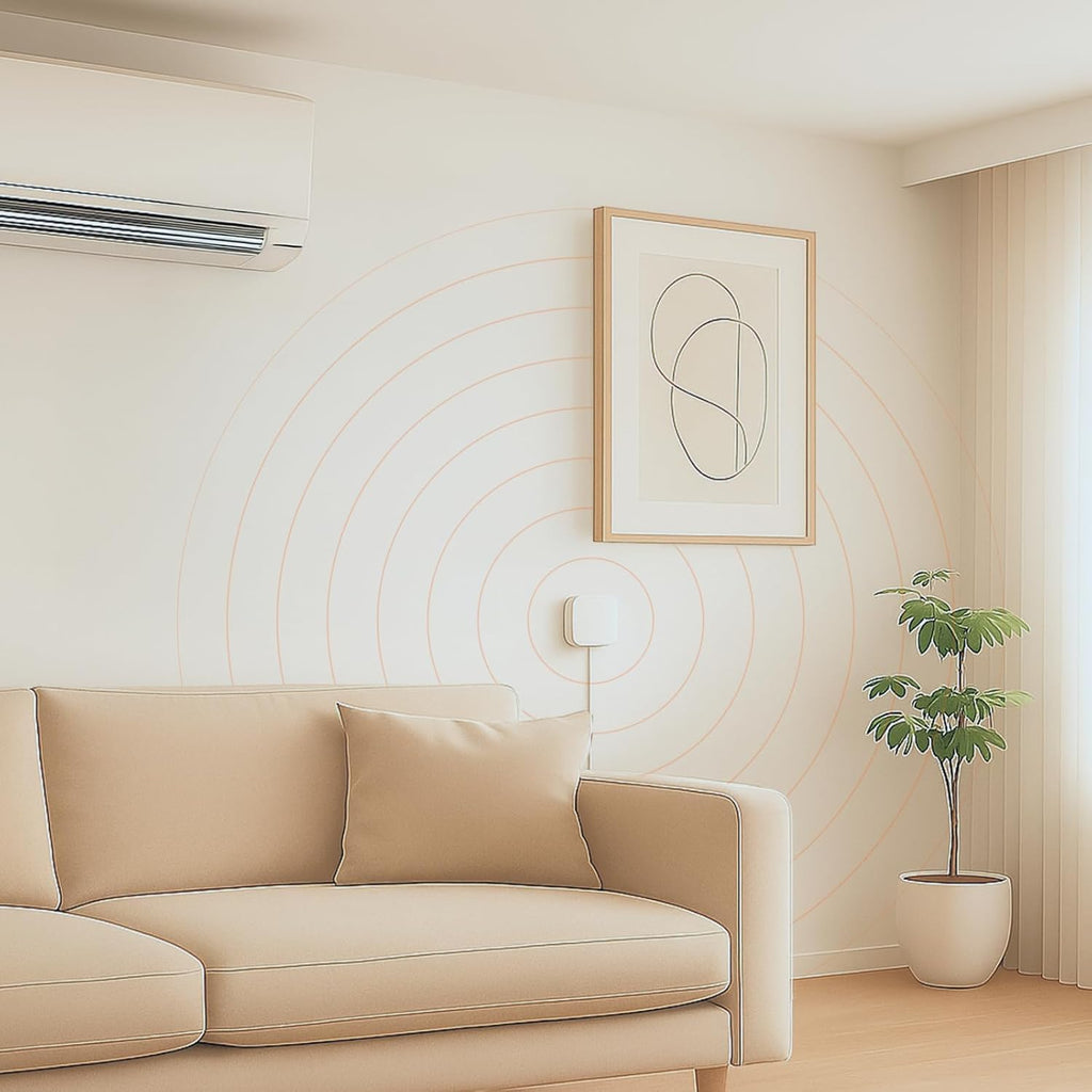 Air Quality Sensor & Air Quality Monitor Indoor – Smart Indoor Air Quality Monitor with PM2.5, VOC, Temperature & Humidity | Air Quality Tester for Home, Office & Rentals