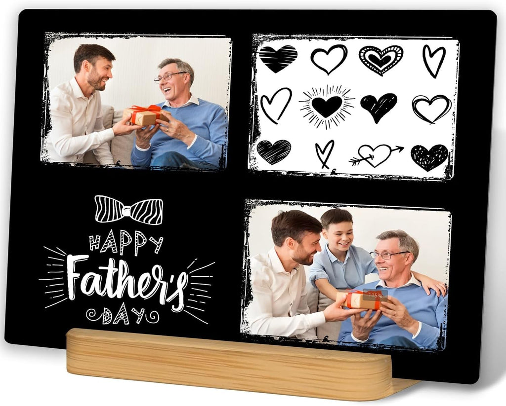 Custom Metal Photo Prints, Personalized Picture Frame with Your Photos, Customized Photo Gifts for Lovers, Couples, Family and Home Decor