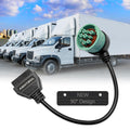 J1939 OBD2 Adapter Cable Fits Truck Diagnostic Scanner/Code Reader, 9 Pin to OBD2 16 Pin Connector, J1962-J1939 for Cummins Diesel Engine, Fit for Truck ELD and GPS Tracker